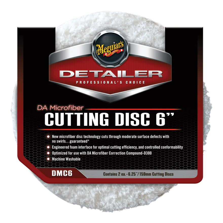 Meguiar's Da Microfiber Cutting Disc - Twin Pack 6.25"/159mm DMC6