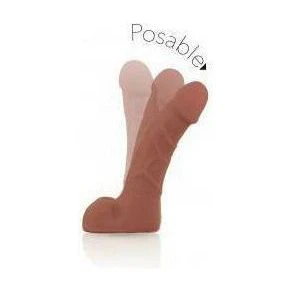 Suave Latin Collection Dual Density Tan Dong 7 Inches Realistic Sensa Feel Dildo For Pleasurable Stimulation Skin Safe And Poseable