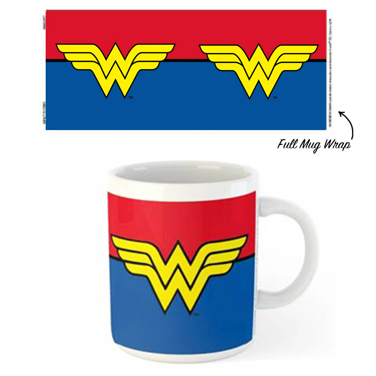 DC Comics Wonder Woman Logo Coffee Tea Mug