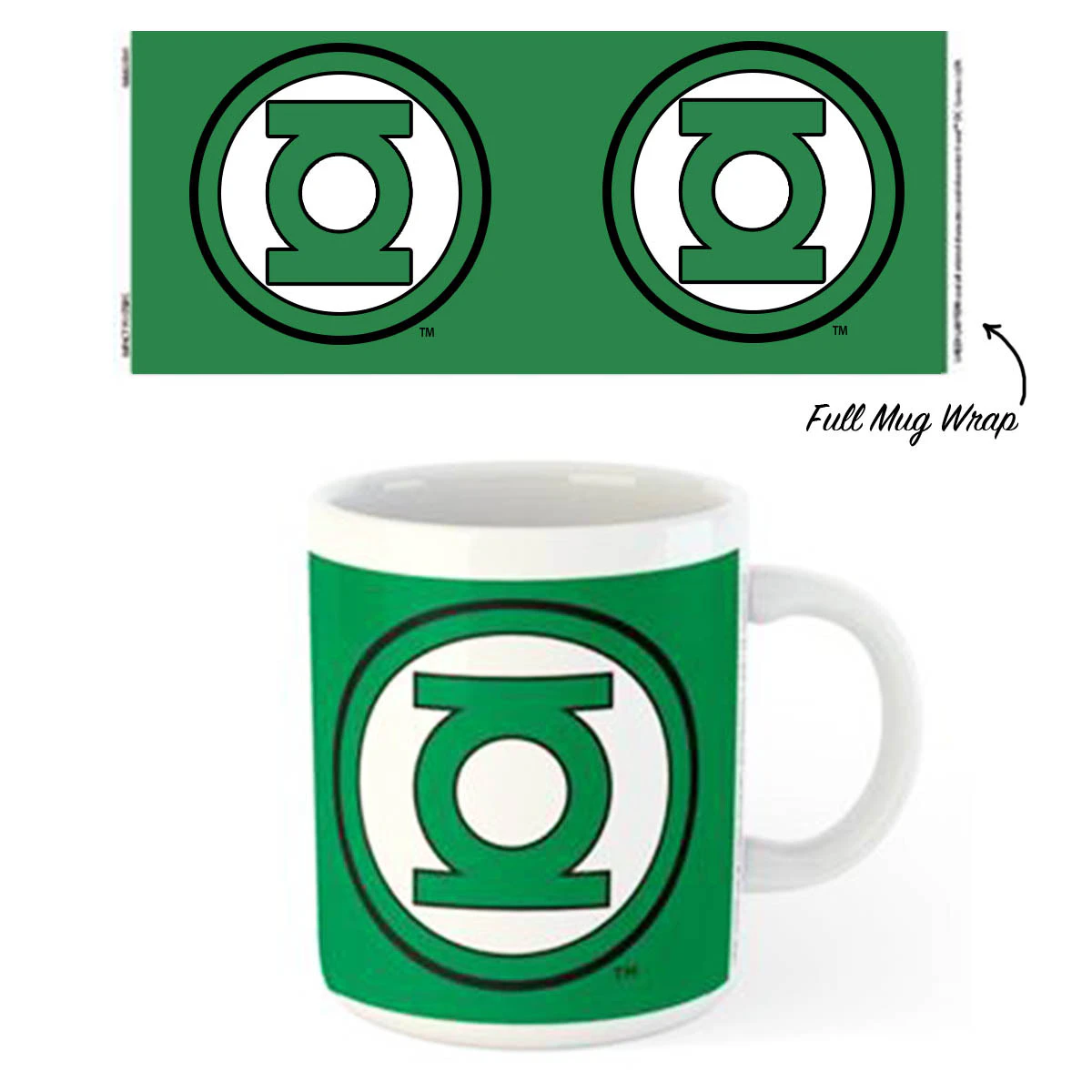 DC Comics Green Lantern Logo Coffee Tea Mug