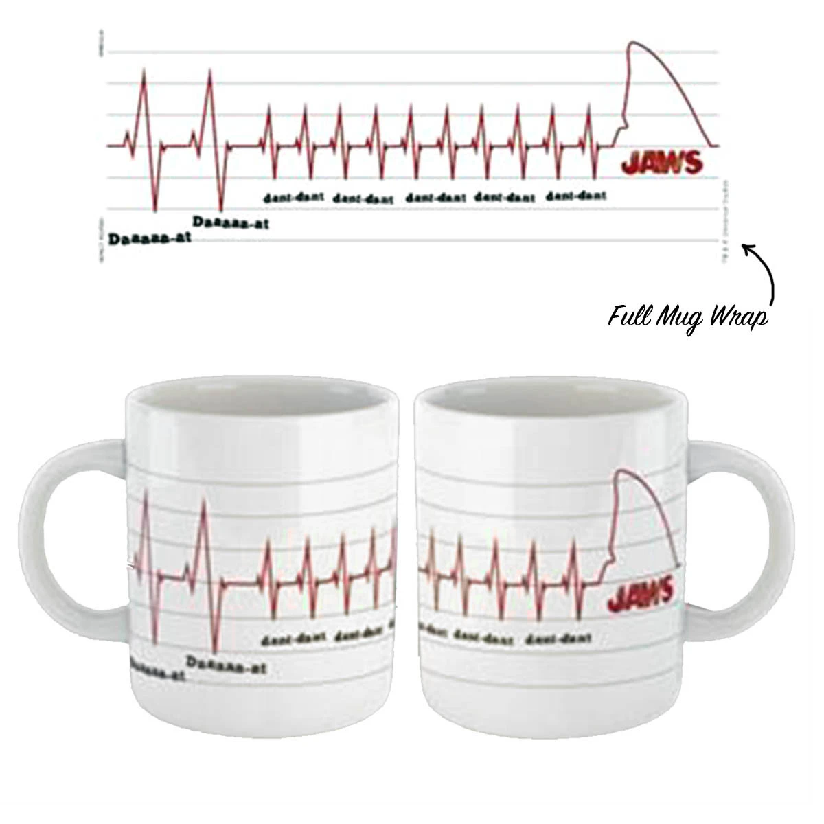 Jaws 'Pulse' Classic Movie Coffee Tea Mug