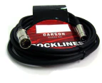 Carson Rocklines Midi Cable 10Ft 6mm W/Chrome Ends