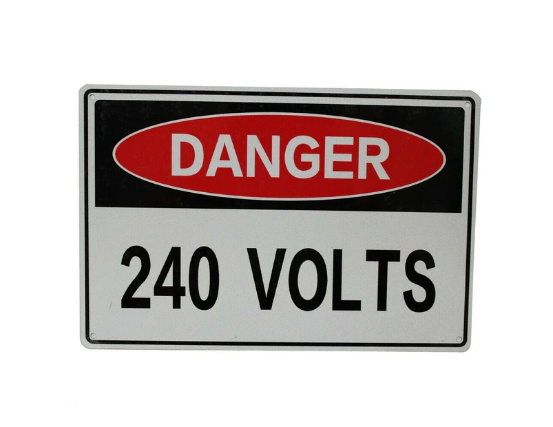 Warning Danger High Voltage Sign Electrical Equipment 200x300 Metal Power Plant