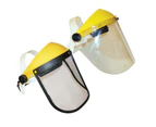 Protective Safety Visor with Clear & Mesh Face Shields