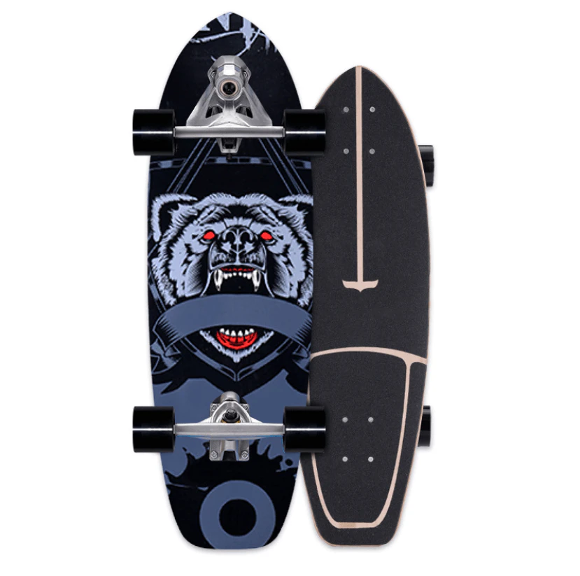 29.5'' 75cm Sealed Land Surf Skate Surfskate Skateboard Complete Pumping Carving AU STOCK - Wolf