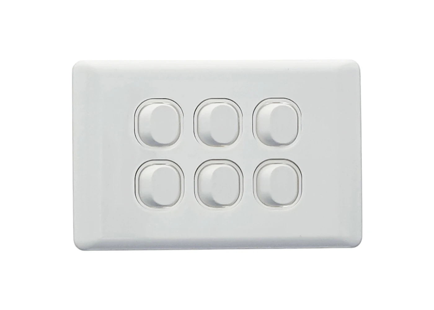 Pack of 10 GEP 6 Gang Wall Switch  SAA  Standard  Classic