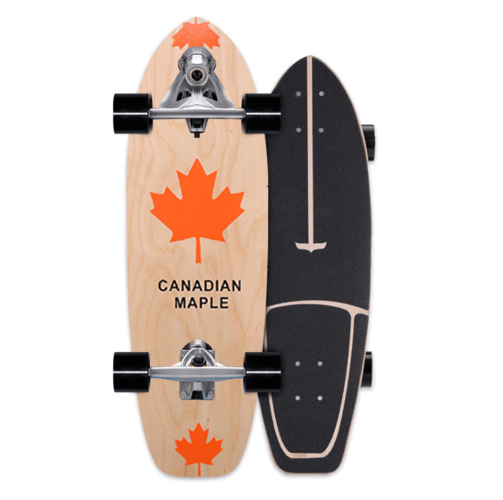 29.5'' 75cm Sealed Land Surf Skate Surfskate Skateboard Complete Pumping Carving AU STOCK - Canadian Maple