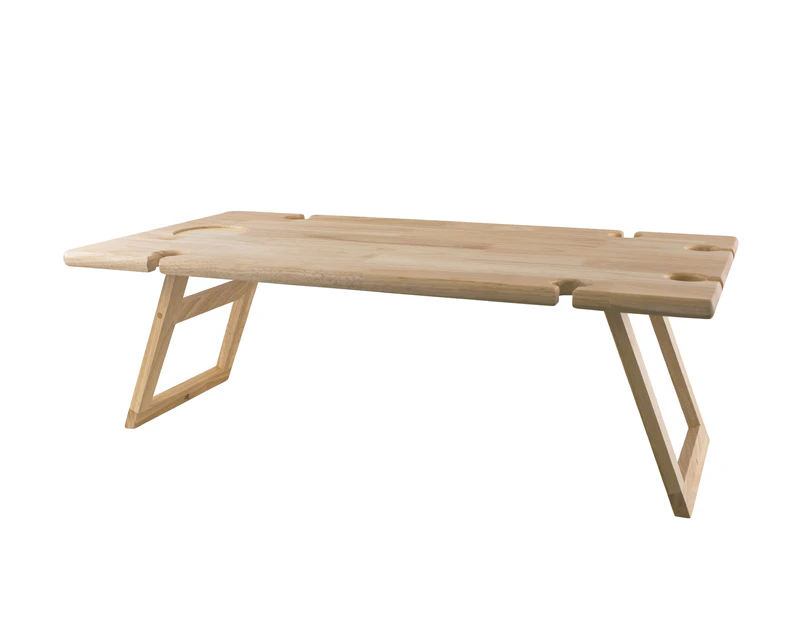 Folding Wooden Picnic Wine & Cheese Table 75cm x 38cm  - Peer Sorensen