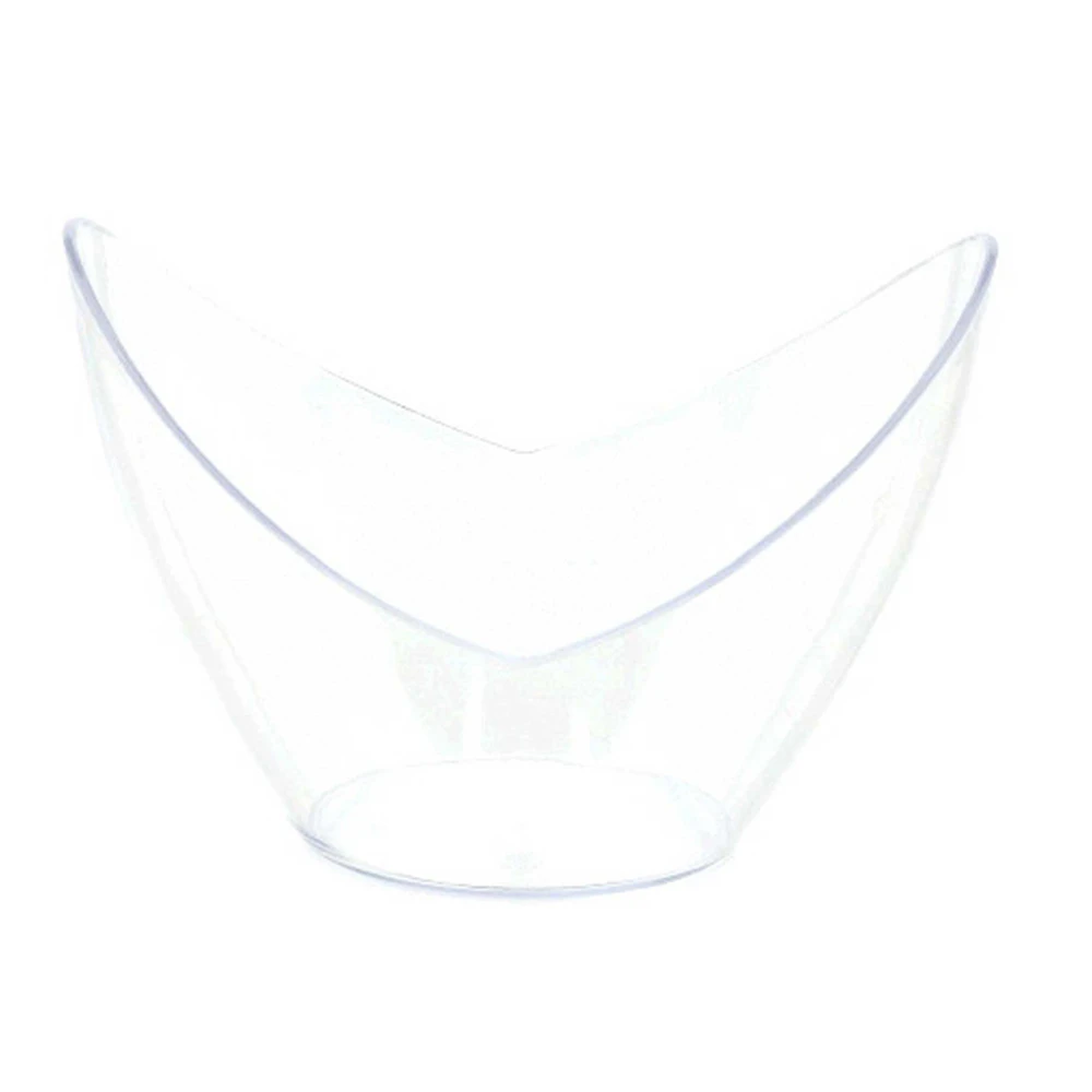 Mini Catering Oval Dishes Clear Plastic 10 Pack