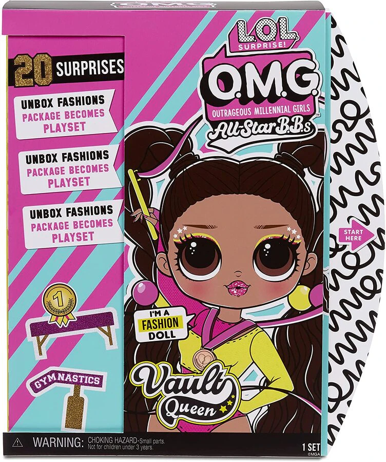 LOL Surprise OMG Sports Vault Queen Artistic Gymnastics Fashion Doll