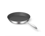 SOGA Stainless Steel Fry Pan 20cm 26cm Frying Pan Induction Non Stick Interior