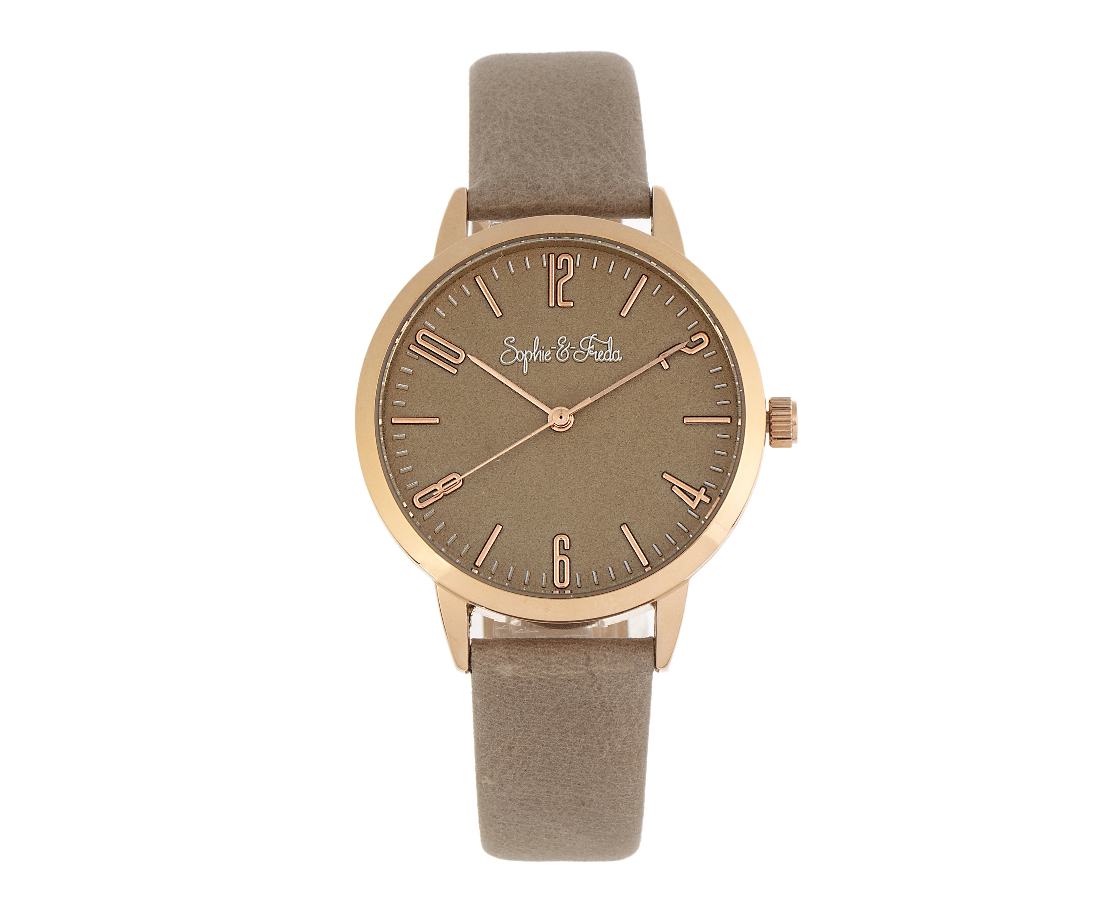 Sophie and Freda Vancouver Leather-Band Watch - Tan