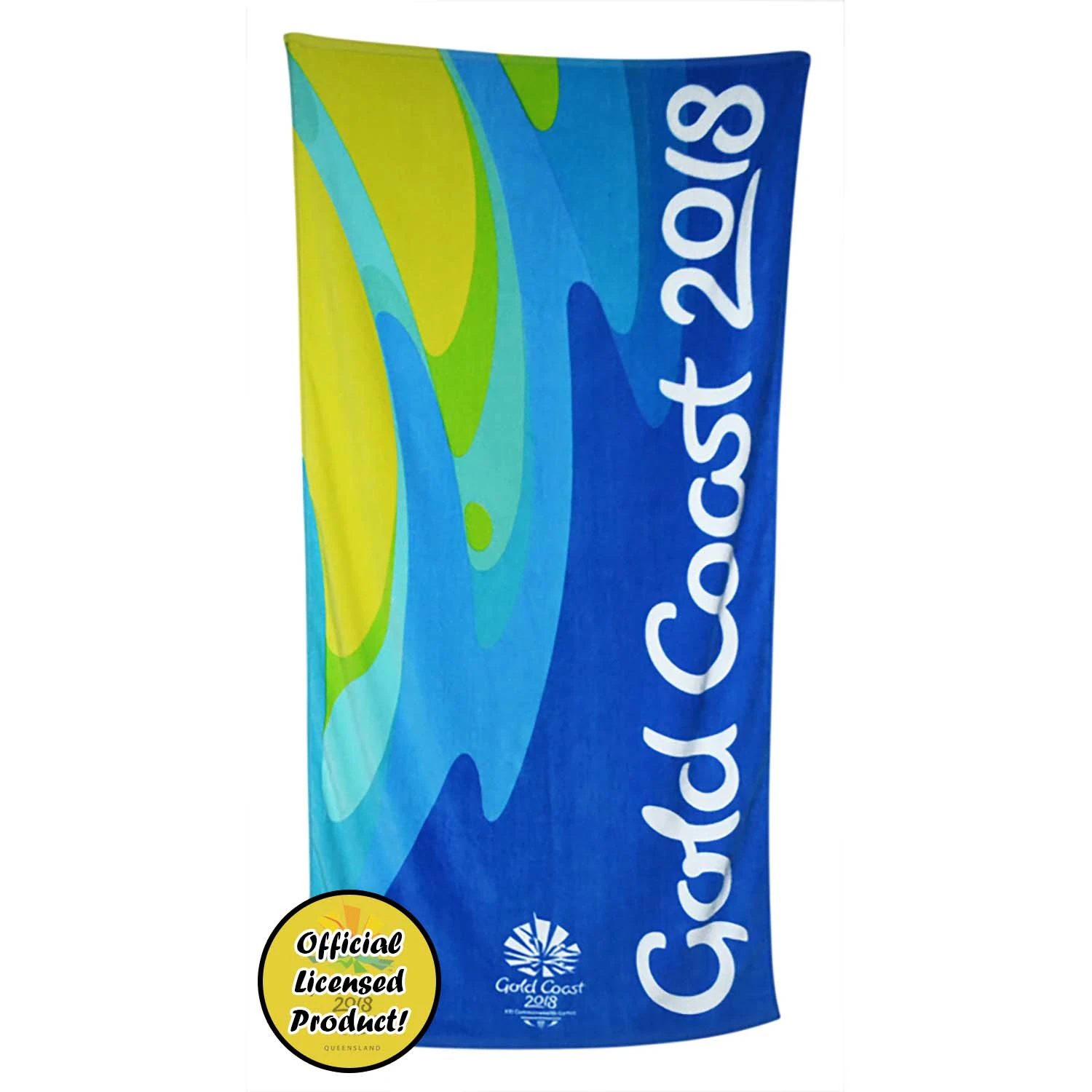 GOLD COAST 2018 COMMONWEALTH GAMES LICENSED BEACH BATH TOWEL