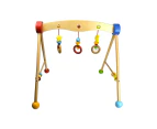 Baby play gym with colourful hanging toys