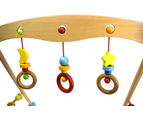 Baby play gym with colourful hanging toys