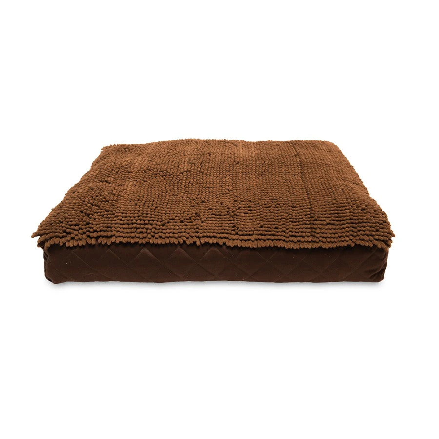 Dog Gone Smart Rectangle Dog Bed Cushion Brown Medium