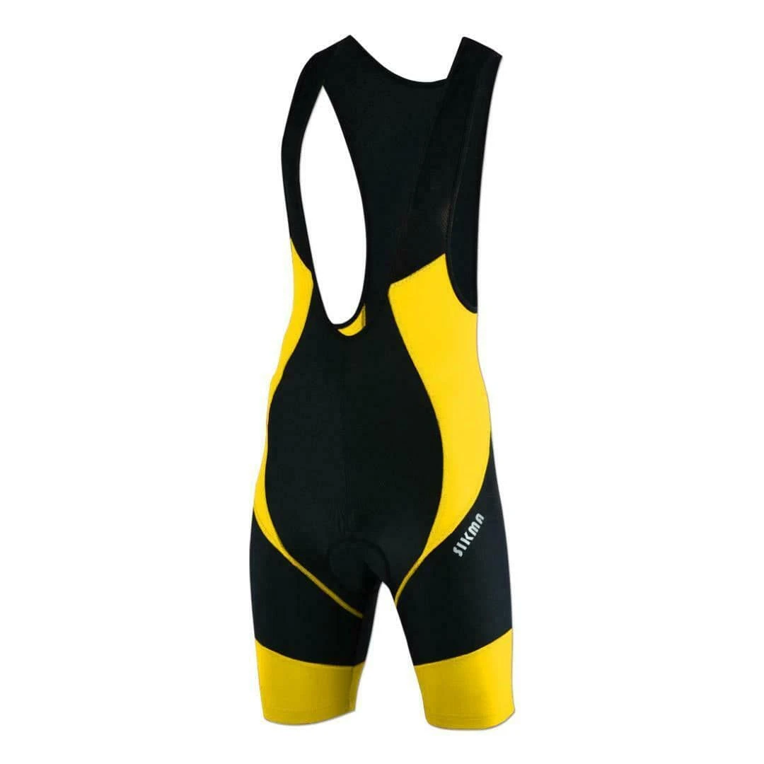 Sikma Men's Cycling Bib Shorts - Yellow