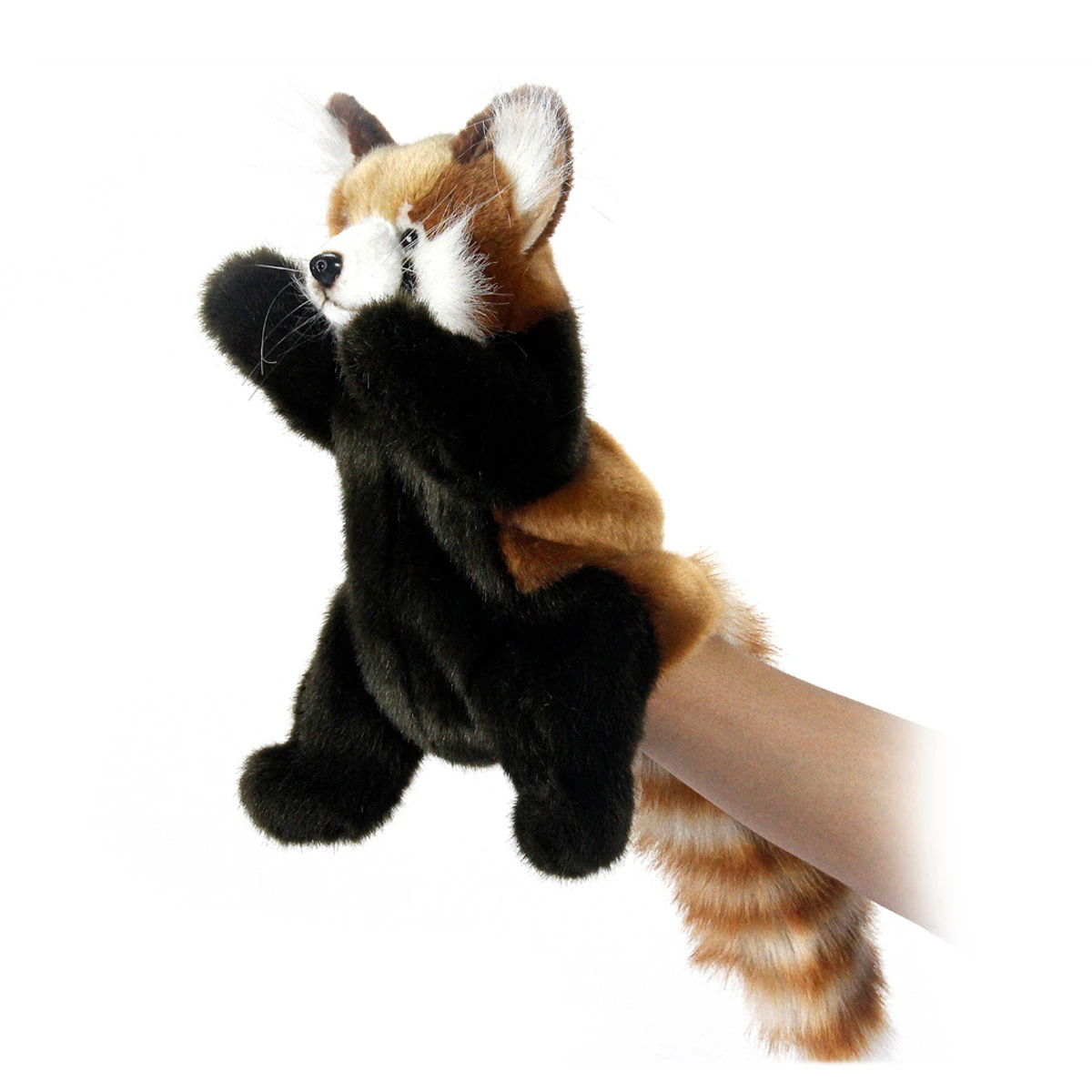 Red Panda Puppet Hansa Realistic Animal Plush Toy 34cm