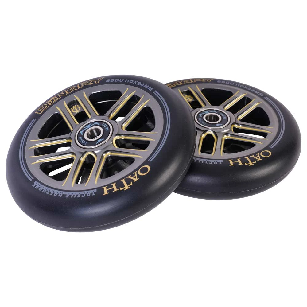 Oath Binary Scooter Wheels - Gold/Titanium