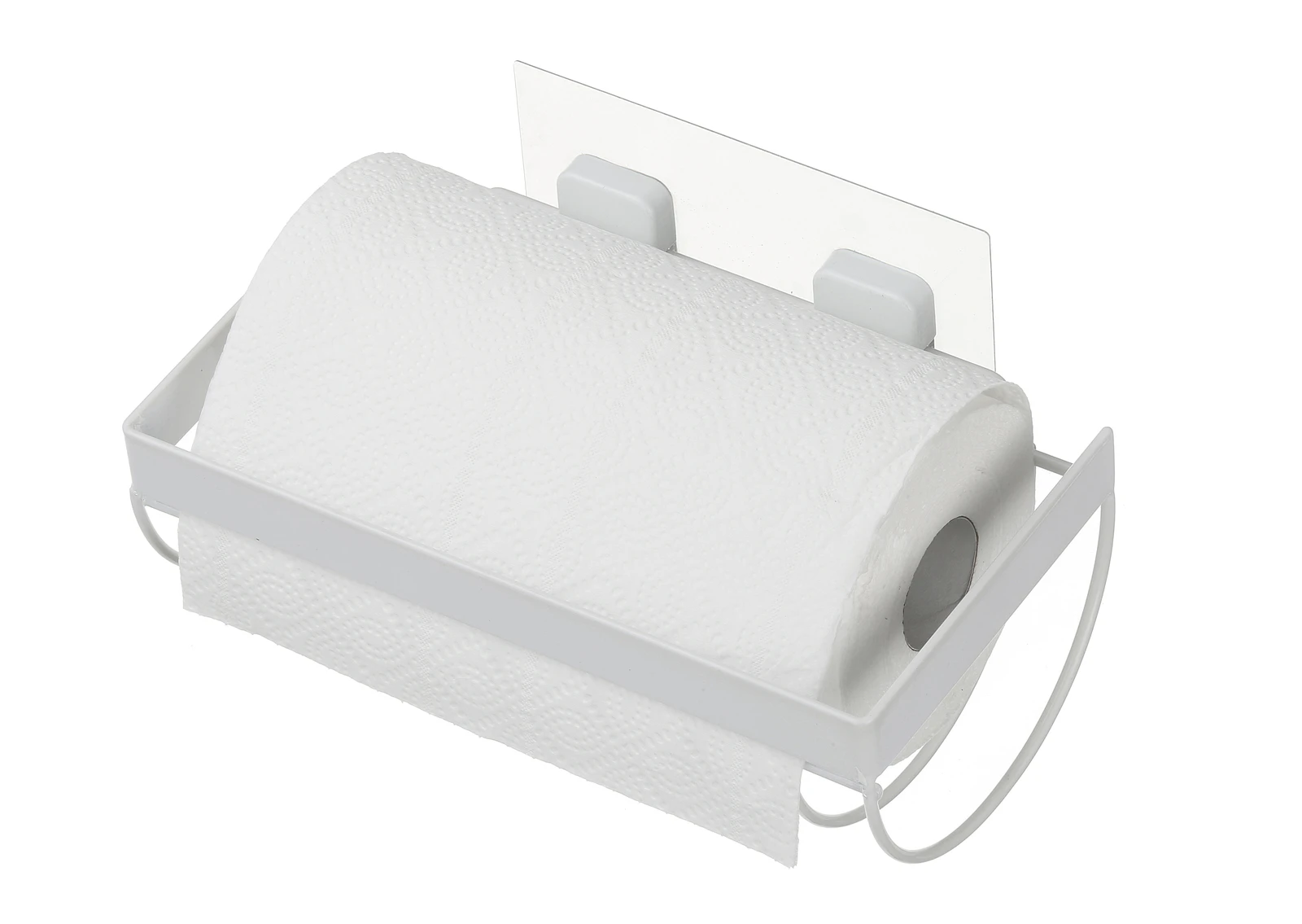 NanoGrip Removable Suction Self Mounting  Paper Towel Basket