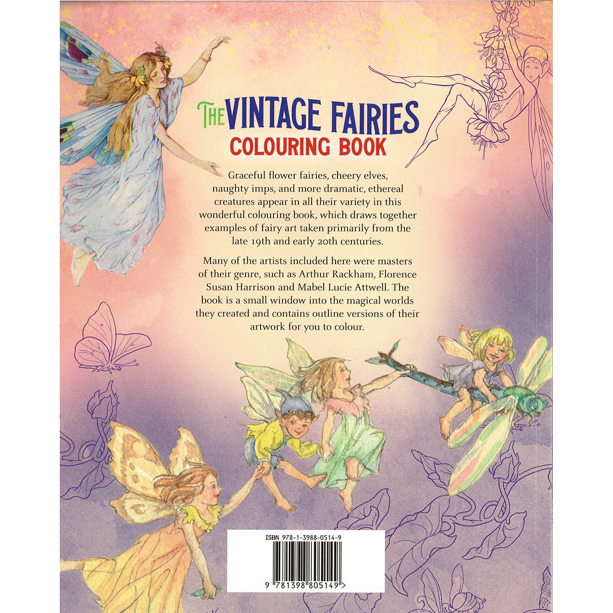 Vintage Fairies Colouring Book