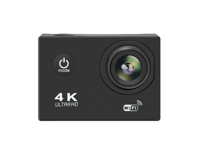 Action Camera 4K Ultra HD 30m Waterproof Wi-Fi Sports Cameras -BLACK