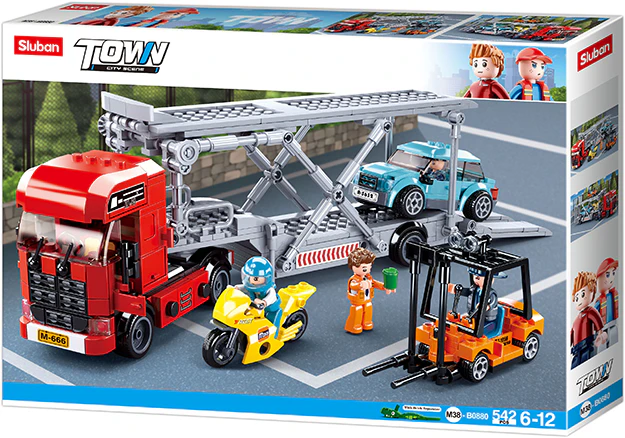 Sluban Car Transporter M38-B0880 542 peices building blocks