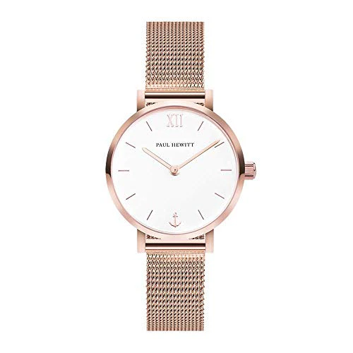 Paul Hewitt Modest White Sand RG Mesh Watch