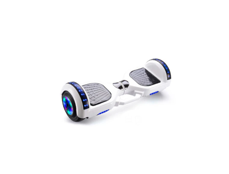 Bluetooth 6.5" Hoverboard Speaker LED Scooter Self Balancing [Colour: White]