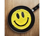 CRACK A SMILE Silicone Egg Mould Fried Breakfast Pancakes Face