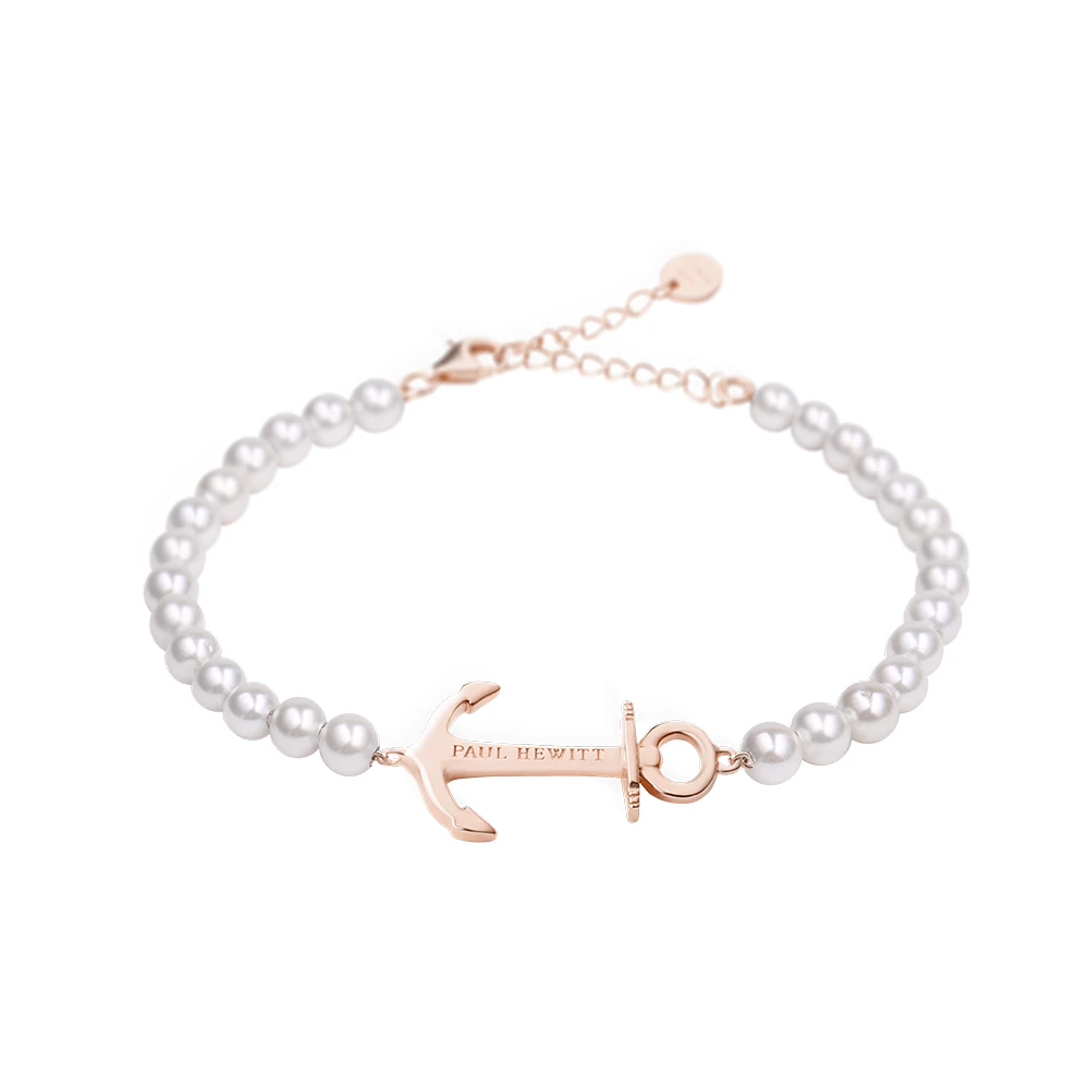 Paul Hewitt Anchor Spirit Rose Gold / Pearl Bracelet