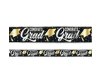 Dazzling Congrats Grad Foil Fringe Banner