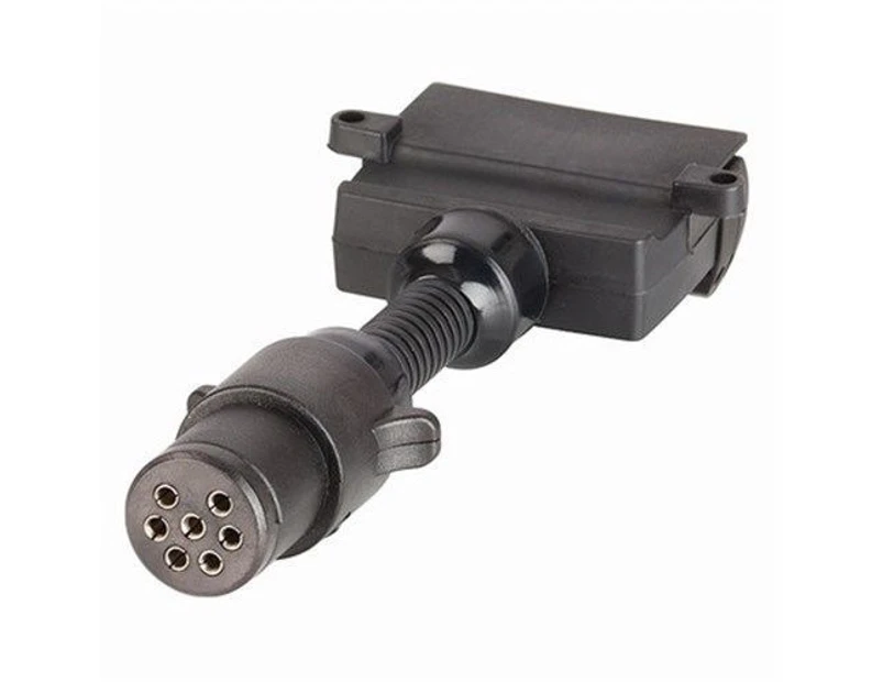 Trailer Adaptor Small Round Plug to 7 Pin Flat Socket available 6 versions