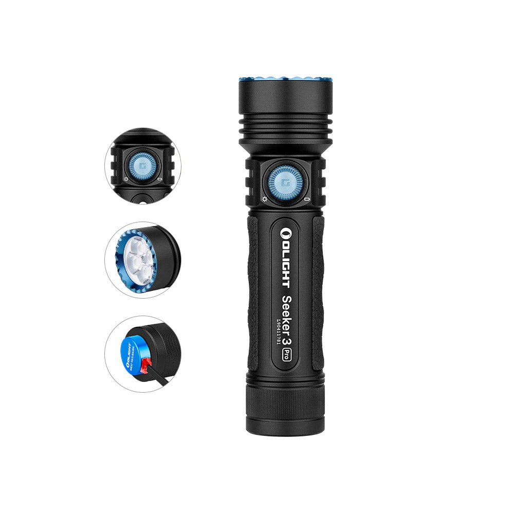 Olight Seeker 3 Pro 4200 Lumen Rechargeable Compact Floodlight LED torch