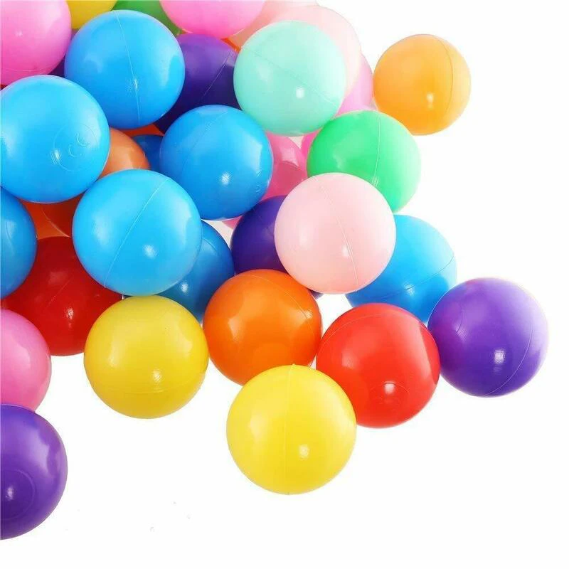 50/100/200/800 PCS Play Balls Colourful Toy Kids Pit Baby Playpen Plastic Fun Ocean [QTY: 50 PCS]