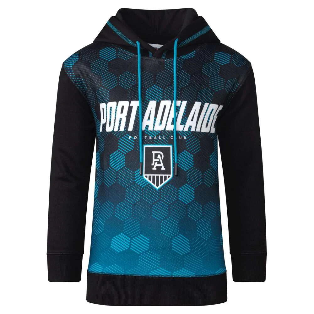 Port Adelaide Power Hex Youths Sublimated Hood