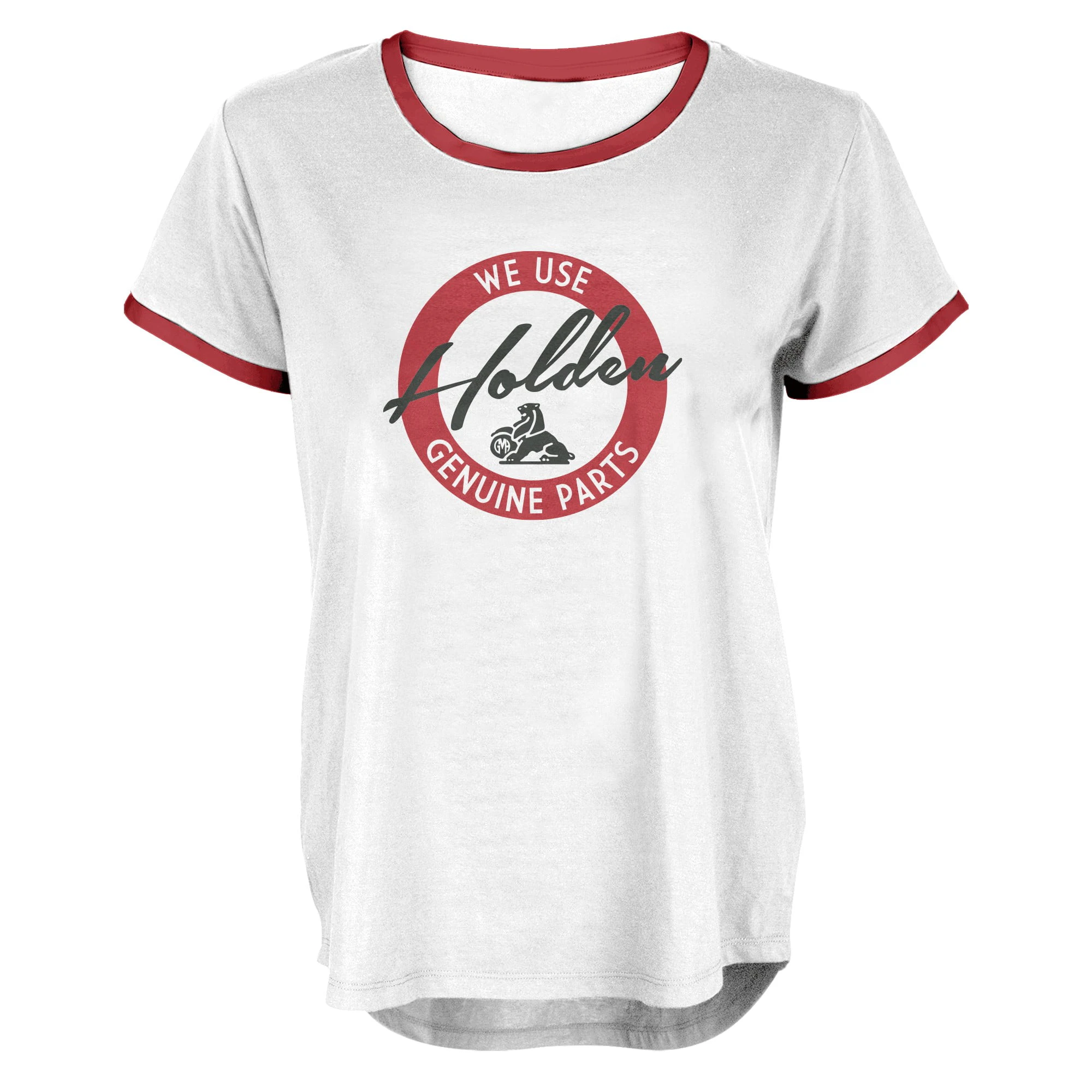 Holden Genuine Parts LADIES Ringer Top Shirt Tee T-Shirt