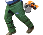 Chainsaw Safety Chaps & Helmet Protective Pants Leg Wrap around protection Large 40"