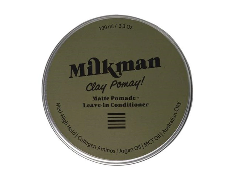 Milkman Clay Pomay Matte Pomade Leave in Conditioner