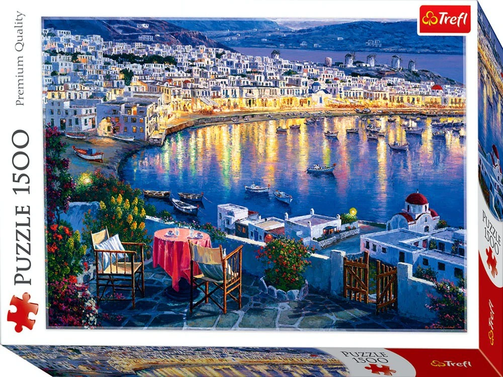 Mykonos At Sunset Jigsaw Puzzle 1500 Pieces