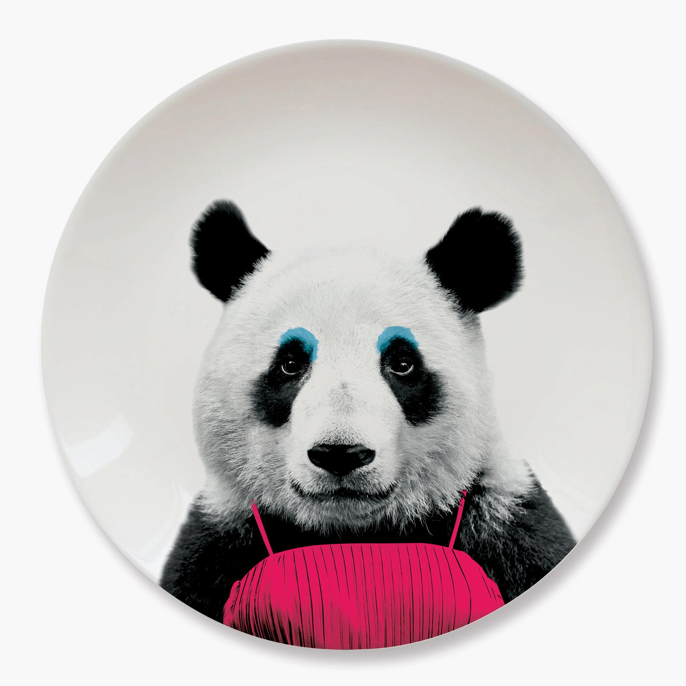 Mustard - Wild Dining - Patricia Panda Ceramic Dinner Plate