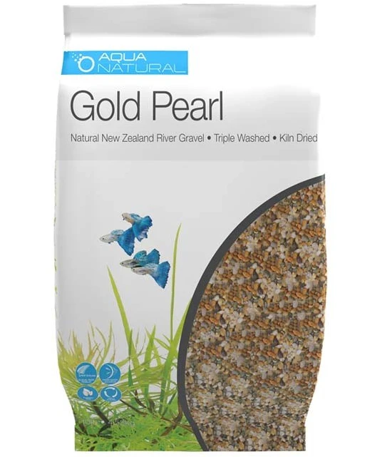 Aqua Natural Gold Pearl Gravel 4.5kg