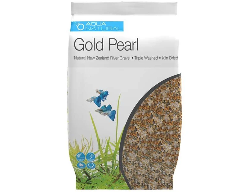 Aqua Natural Gold Pearl Gravel 4.5kg