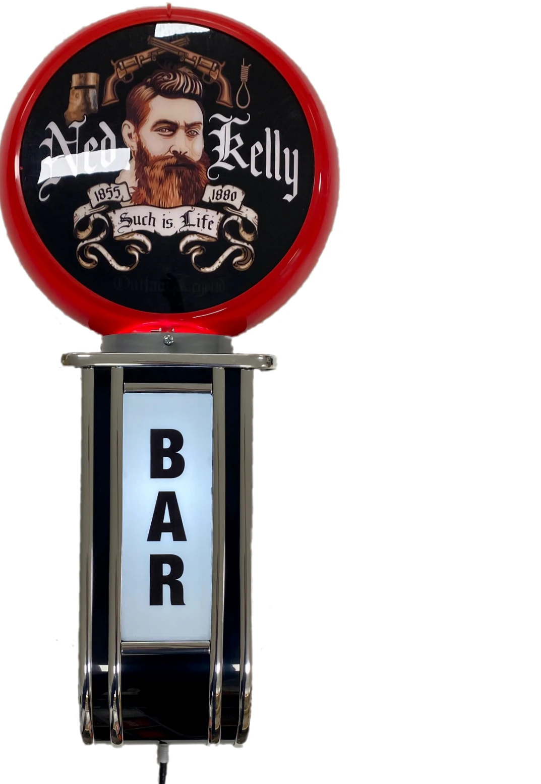 Massive Ned Kelly Such is Life BAR Wall Sign Led Lighting Light RED