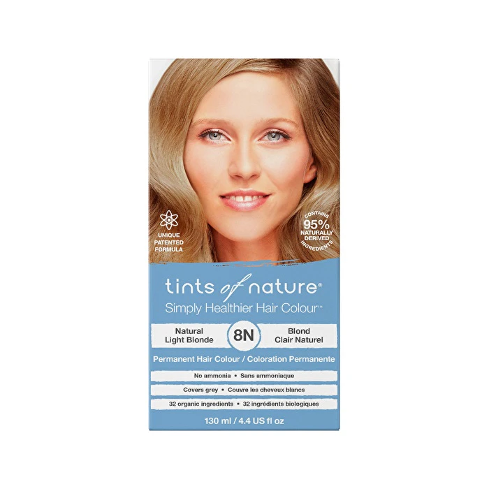 Tints of Nature Permanent Hair Colour 8N (Natural Light Blonde)