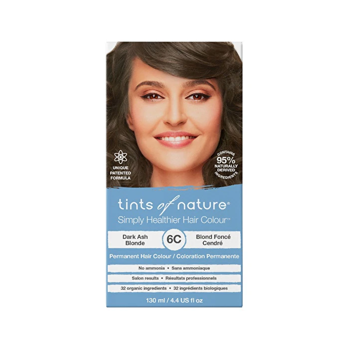 Tints of Nature Permanent Hair Colour (Dark Ash Blonde) 6C