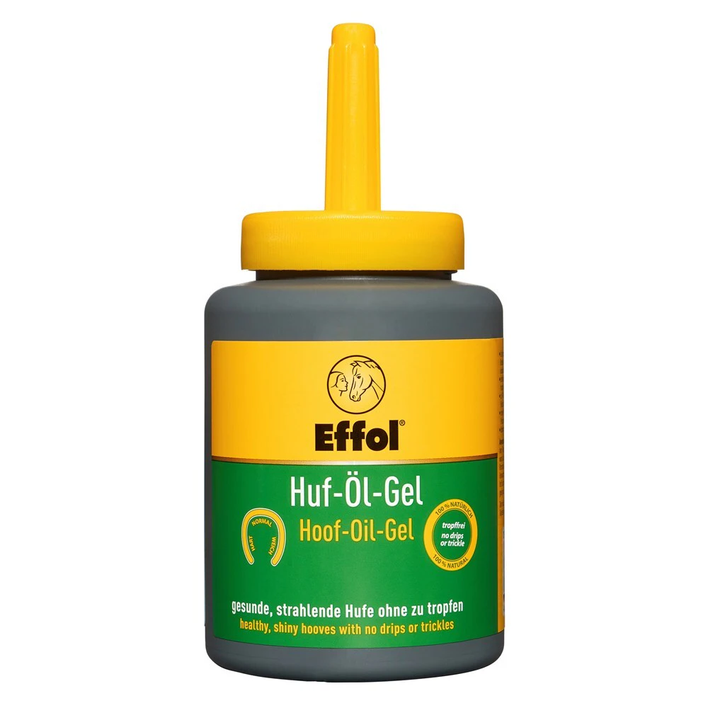 Effol Hoof Oil Natural Oils Gel w/Applicator Horse Clear 475ml