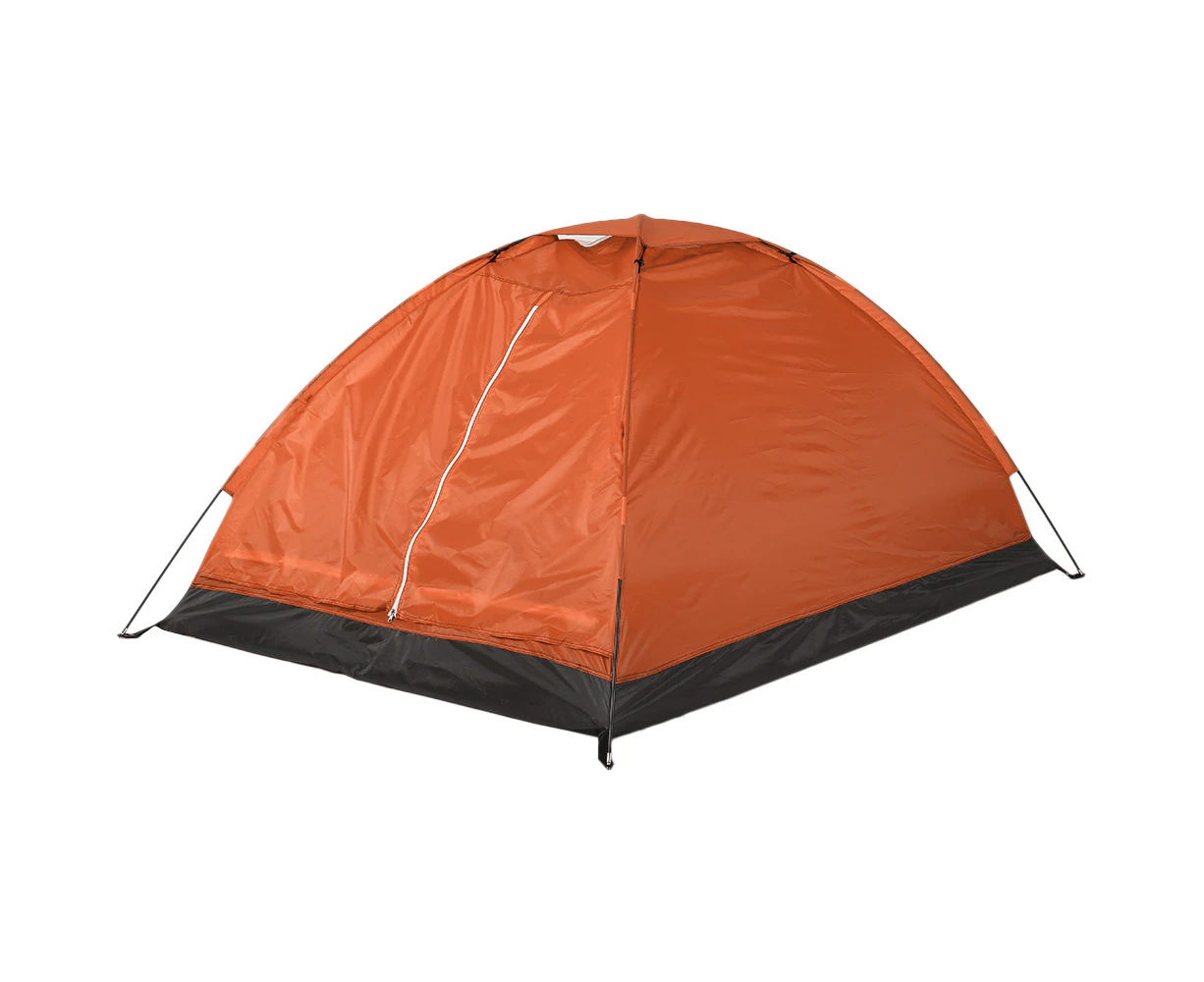 Camping Tent for 2 Person Single Layer Outdoor - Orange