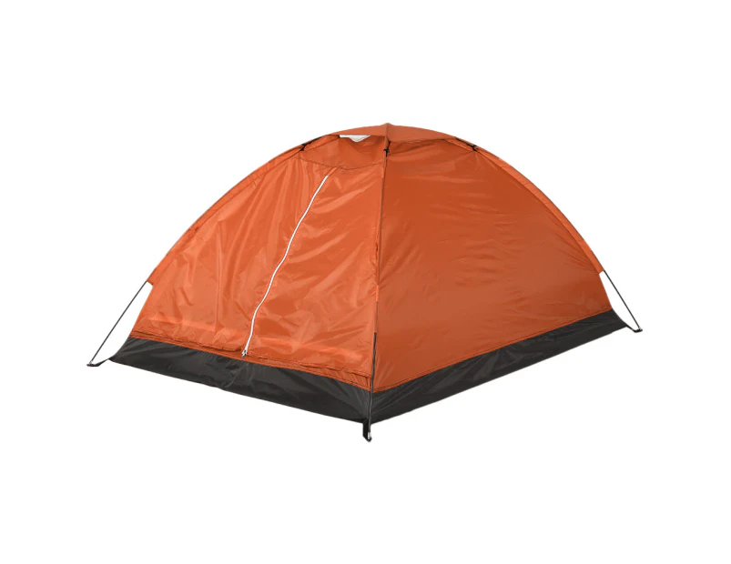 Camping Tent for 2 Person Single Layer Outdoor - Orange