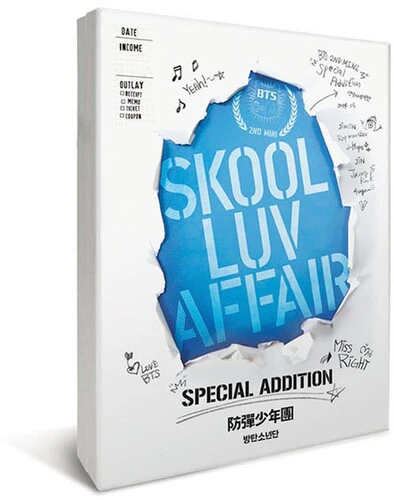 BTS - Skool Luv Affair  [COMPACT DISCS] Large Item Exception , With DVD, Postcard, Photo Book, Special Ed USA import